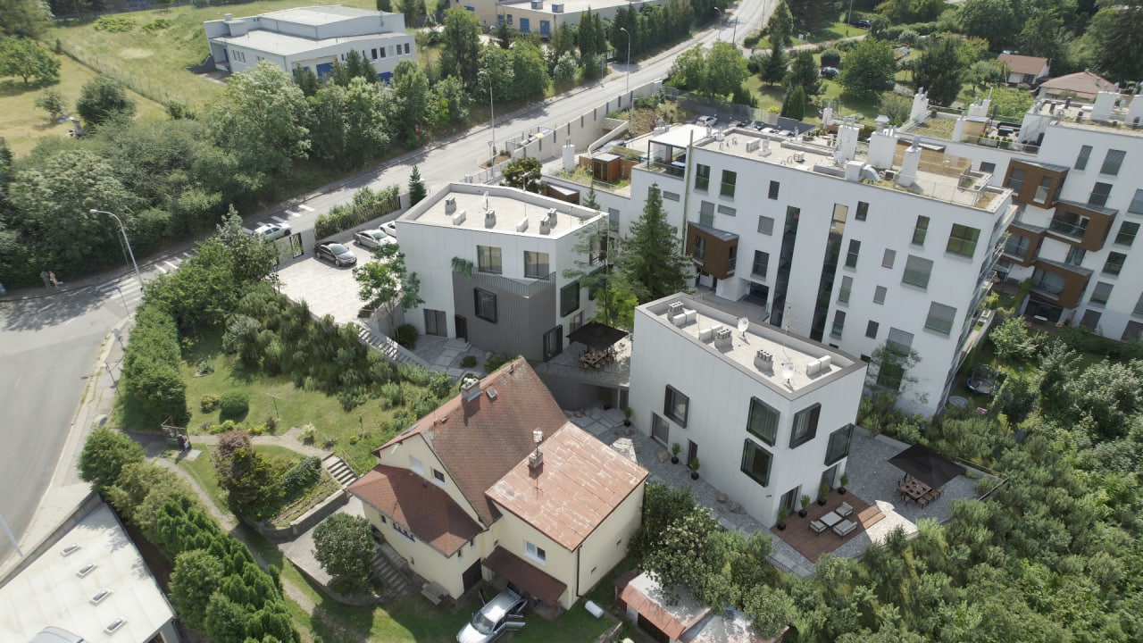 Aerial View of Residence Context